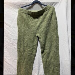 Cozy Green Knit Pants